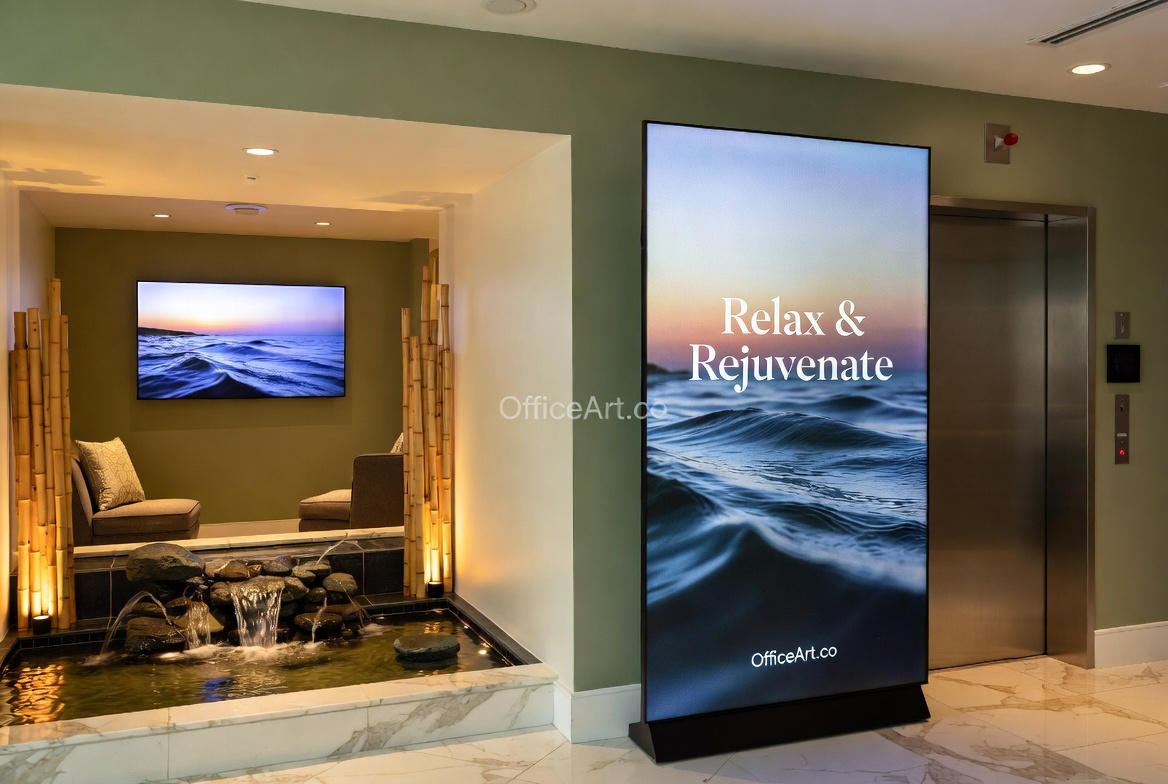 Spa and Wellness Vertical Display